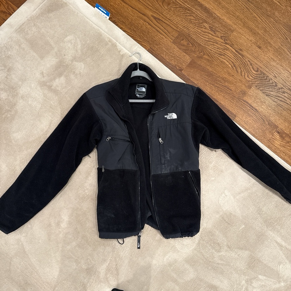 Men’s North Face Black and Gray Fleece Jacket